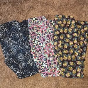 LuLaRoe set of 3 one size leggings